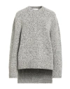Rabanne Woman Sweater Cream Size S Virgin Wool, Polyamide, Cashmere In Gray