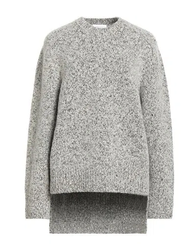 Rabanne Woman Sweater Cream Size S Virgin Wool, Polyamide, Cashmere In Gray