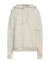 Rabanne Woman Sweatshirt Beige Size L Organic Cotton In Beige