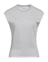Rabanne Woman T-shirt Light Grey Size Xs Cotton In Grey
