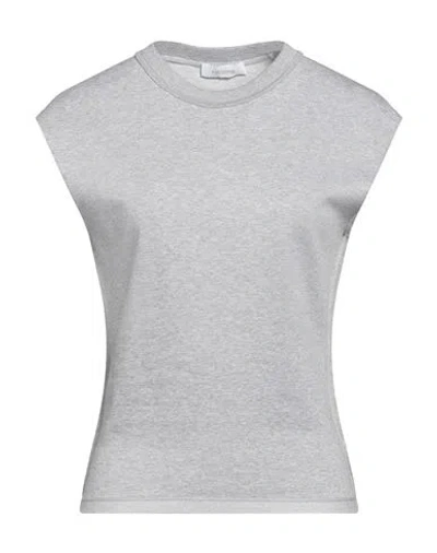 RABANNE RABANNE WOMAN SWEATSHIRT LIGHT GREY SIZE M COTTON