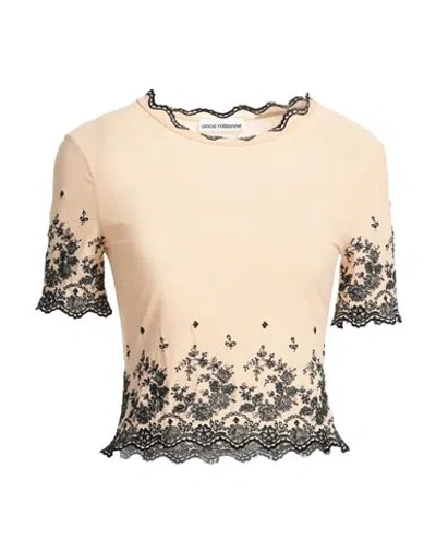 Rabanne Woman T-shirt Blush Size 8 Cupro, Elastane In Pink