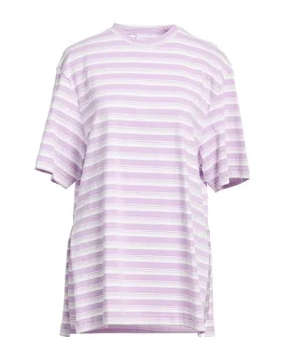 Rabanne Woman T-shirt Lilac Size M Cotton In Purple
