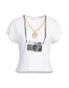 Rabanne Camera-print Cotton T-shirt In White