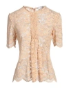 Rabanne Woman Top Apricot Size 6 Polyamide, Elastane In Orange