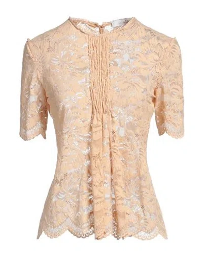 Rabanne Woman Top Apricot Size 6 Polyamide, Elastane In Orange