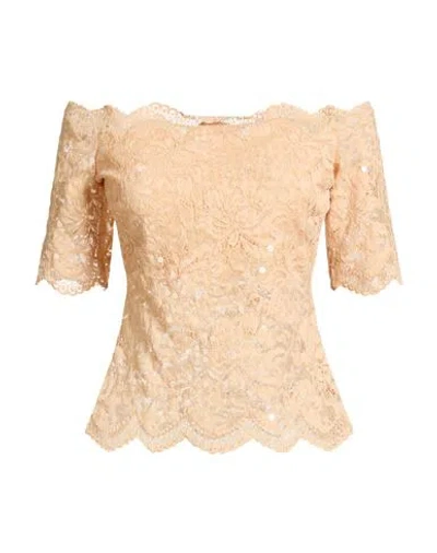 Rabanne Woman Top Beige Size 2 Polyamide, Elastane In Neutral