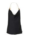 Rabanne Woman Top Black Size 4 Polyester In Black