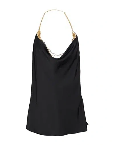 Rabanne Woman Top Black Size 4 Polyester
