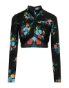 Rabanne Woman Top Black Size 4 Viscose, Elastane In Black