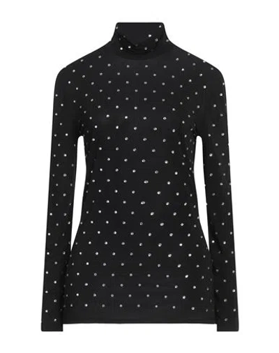 Rabanne Woman Top Black Size 8 Cupro, Elastane