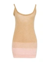 Rabanne Woman Top Camel Size M Mohair Wool, Nylon, Wool In Beige