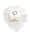 Rabanne Woman Top White Size 10 Acetate, Viscose In White
