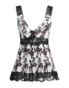Rabanne Woman Top White Size 8 Polyester, Nylon, Elastane, Rayon, Cotton In White