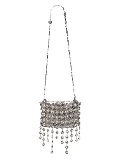 Rabanne 1969 Nano Bag In Silver
