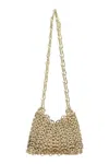 Rabanne 1969 Nano Metal Shoulder Bag In Gold