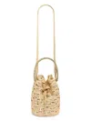 Rabanne Women's 1969 Raphia Wave Paco Bucket Bag