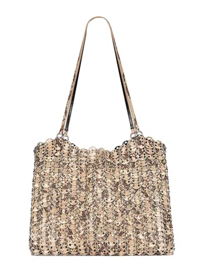 Rabanne Women's 1969 Reversible Python-embossed Leather & Metal Disc Tote Bag