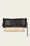 Rabanne Women's Chainmail Metal Bracelet In Black Gold In Black