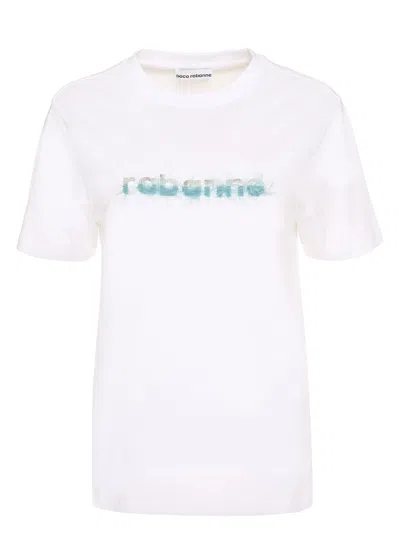 RABANNE WOMEN'S COTTON CREW-NECK T-SHIRT