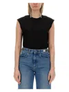 Rabanne Chain-detail Cotton T-shirt In Black