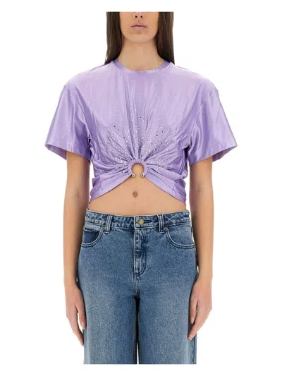 RABANNE WOMEN'S CROPPED T-SHIRT