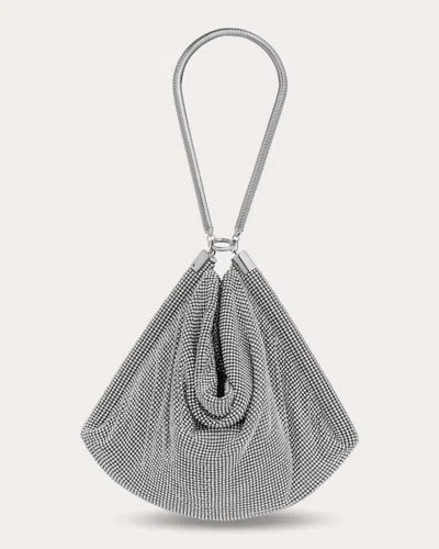 Rabanne Women's Crystal Pixel Tube Bag In Silver/crystal