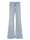 Rabanne Flared High-waisted Blue Denim Jeans