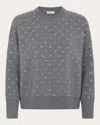 Rabanne Glass Crystal-embellished Jumper In Grey