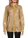 RABANNE WOMEN'S HAUT SEQUIN SHIRT