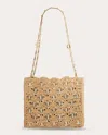 Rabanne 1969 Square Tote Bag Bags In Natural/light Gold