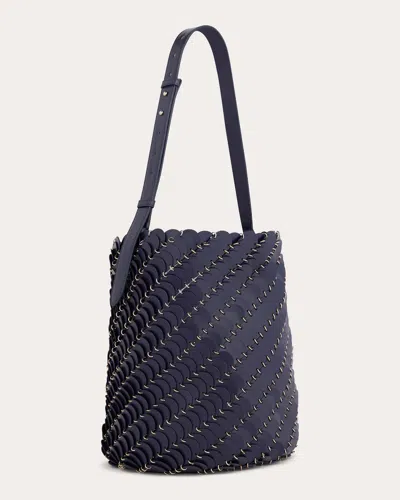 Rabanne Women's Large Paco Leather Bucket Bag In Black