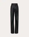 Rabanne Leather Trousers In Black