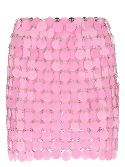 RABANNE WOMEN'S MAXI SEQUINS MINI SKIRT