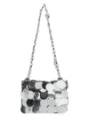 Rabanne Silver Maxi Sequins Nano Shoulder Bag
