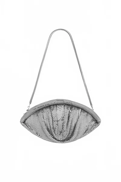 Rabanne Women's Mesh Evening Clutch In Silver