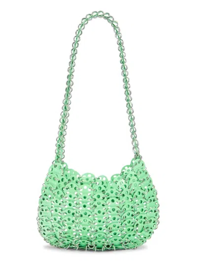 Rabanne Women's Metal & Brass Mini Shoulder Bag In Green