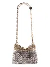 Rabanne Nano 1969 Skyline Bag In Silver
