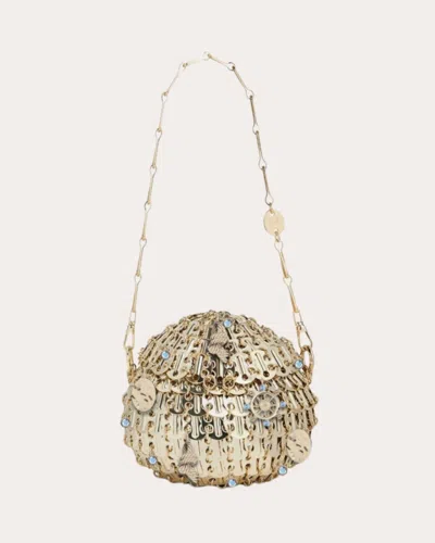 Rabanne Women's Nautical Charm 1969 Sphere Handbag In Gold