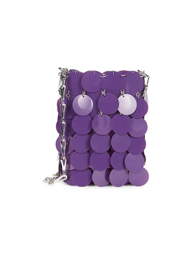 Rabanne Women's Paco Mini Crossbody Bag In Purple
