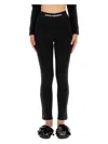 Rabanne Pants With Logo In Black