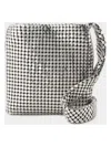 Rabanne Pixel Hobo Bag In Silver