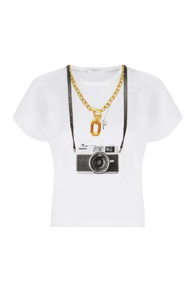 RABANNE WOMEN'S PRINTED COTTON T-SHIRT