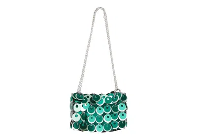 Pre-owned Rabanne Women's  H&m Discembellished Shoulder Bag In Green