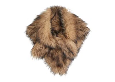 Pre-owned Rabanne Women's  H&m Fuzzy Scarf In Brown