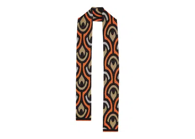 Pre-owned Rabanne Women's  H&m Glittery Jacquardknit Scarf In Black