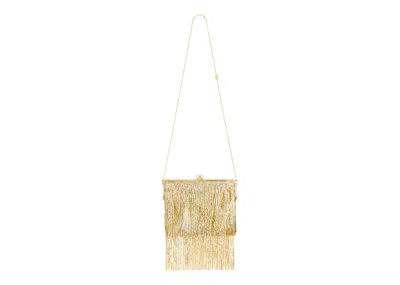 Pre-owned Rabanne Women's  H&m Metalmesh Bag With Fringe In Gold