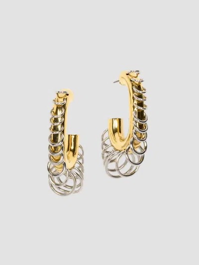 Rabanne Women's Ring-embellished Earrings In Gold