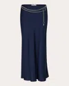 Rabanne Chain Midi Skirt In Blue