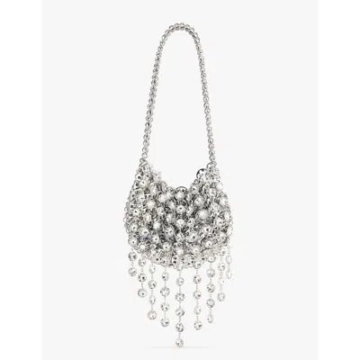 Rabanne 1969 Metal Top-handle Bag In Silver